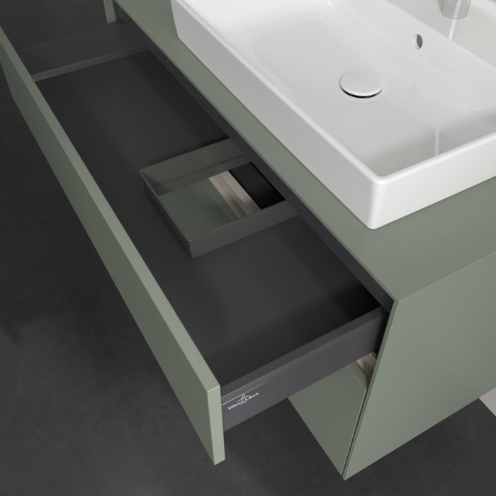 Villeroy & Boch Collaro Waschtischunterschrank 100 x 54,8 cm , mit LED-Beleuchtung, mit 2 Auszügen