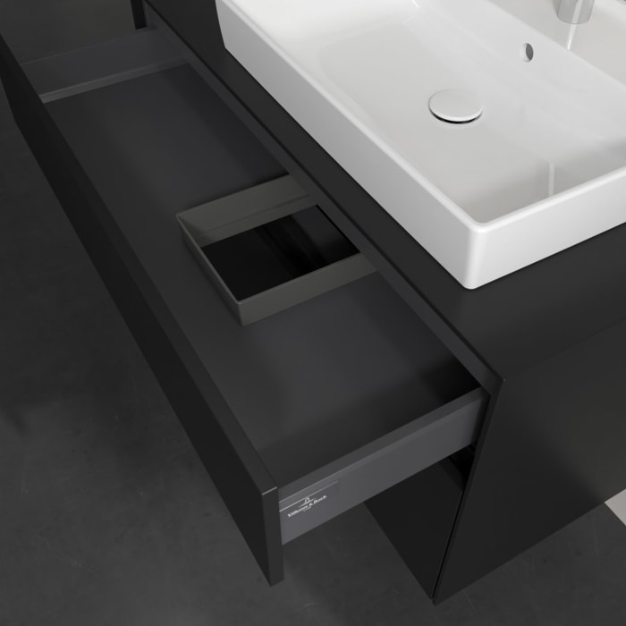 Villeroy & Boch Collaro Waschtischunterschrank 100 x 54,8 cm , mit LED-Beleuchtung, mit 2 Auszügen