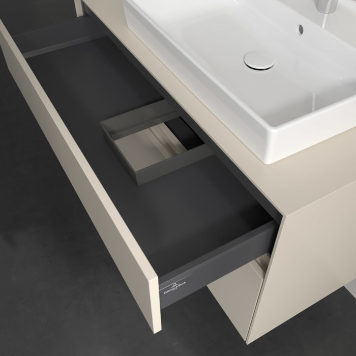 Villeroy & Boch Collaro Waschtischunterschrank 100 x 54,8 cm , mit LED-Beleuchtung, mit 2 Auszügen