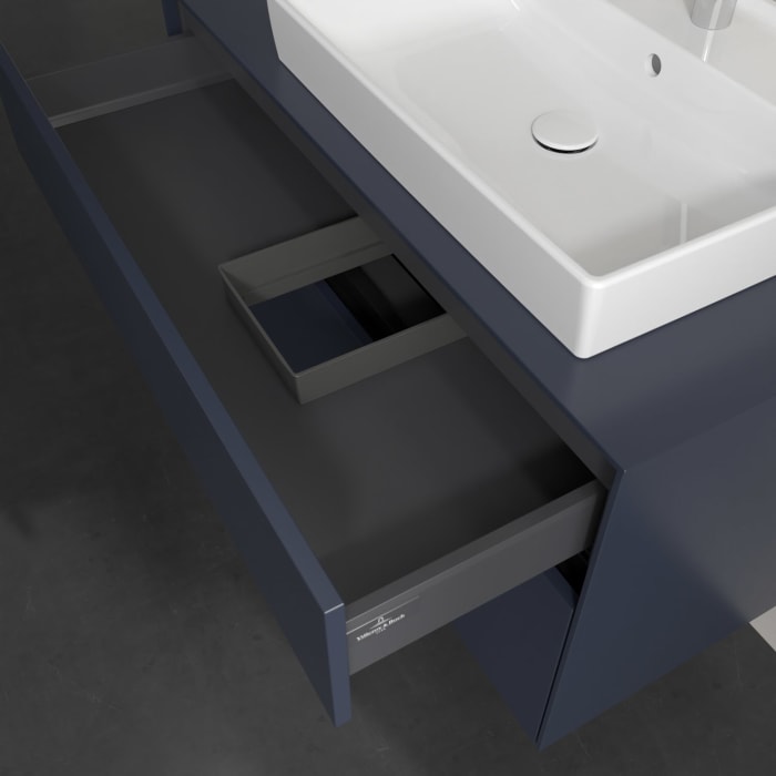 Villeroy & Boch Collaro Waschtischunterschrank 100 x 54,8 cm , mit LED-Beleuchtung, mit 2 Auszügen