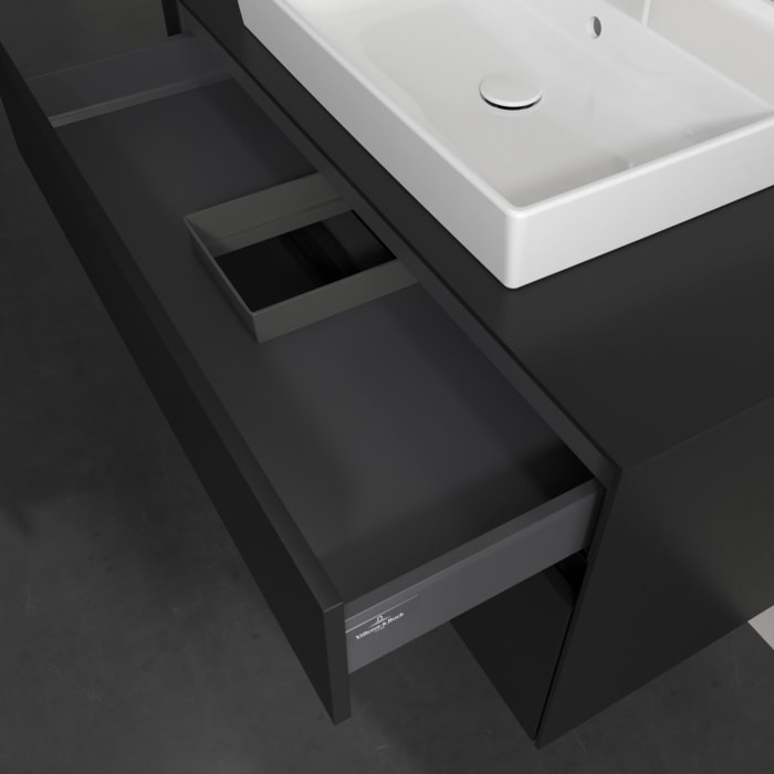 Villeroy & Boch Collaro Waschtischunterschrank 100 x 54,8 cm , mit LED-Beleuchtung, mit 2 Auszügen