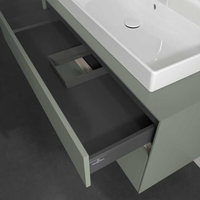 Villeroy & Boch Collaro Waschtischunterschrank 100 x 54,8 cm , mit LED-Beleuchtung, mit 2 Auszügen