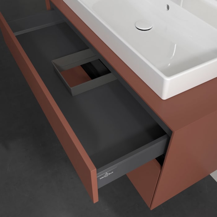 Villeroy & Boch Collaro Waschtischunterschrank 100 x 54,8 cm , mit LED-Beleuchtung, mit 2 Auszügen