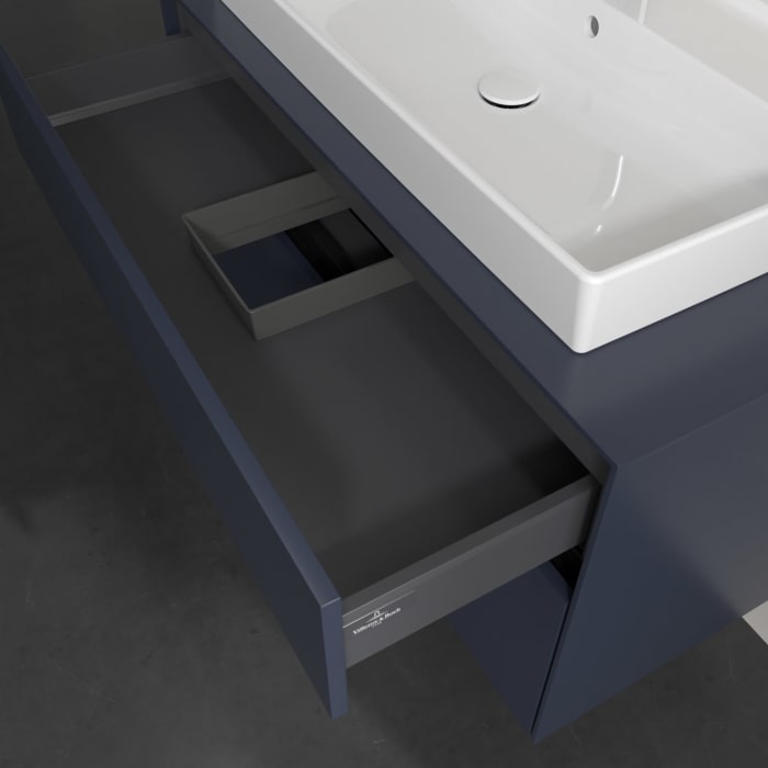 Villeroy & Boch Collaro Waschtischunterschrank 100 x 54,8 cm , mit LED-Beleuchtung, mit 2 Auszügen