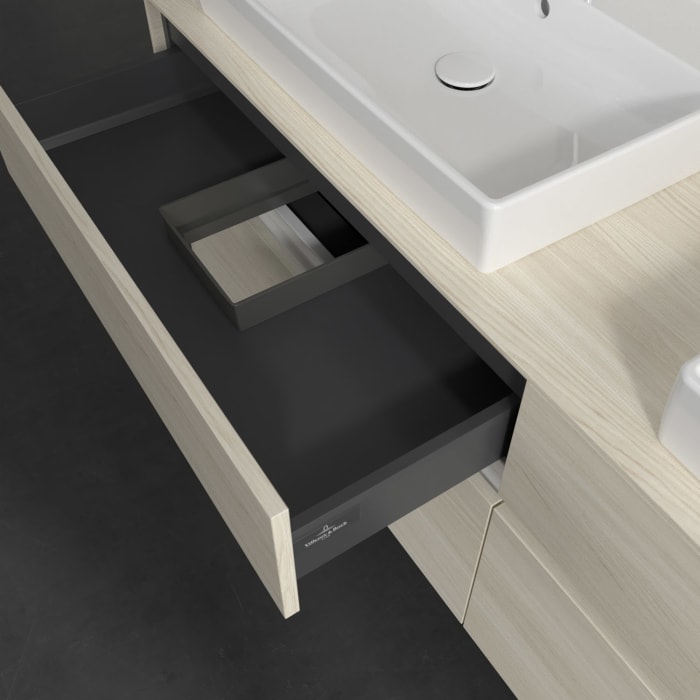 Villeroy & Boch Collaro Waschtischunterschrank 160 x 54,8 cm , mit LED-Beleuchtung, mit 4 Auszügen