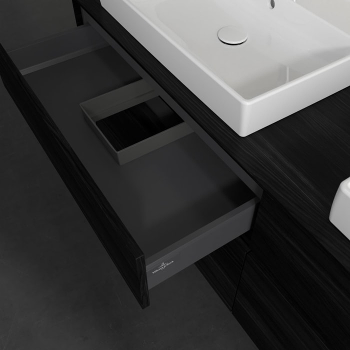 Villeroy & Boch Collaro Waschtischunterschrank 160 x 54,8 cm , mit LED-Beleuchtung, mit 4 Auszügen