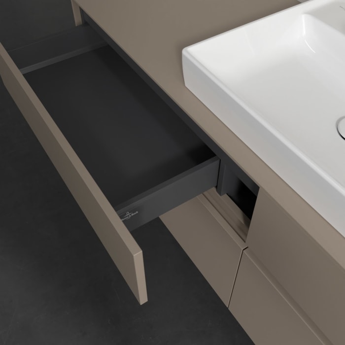 Villeroy & Boch Collaro Waschtischunterschrank 160 x 54,8 cm , mit LED-Beleuchtung, mit 4 Auszügen