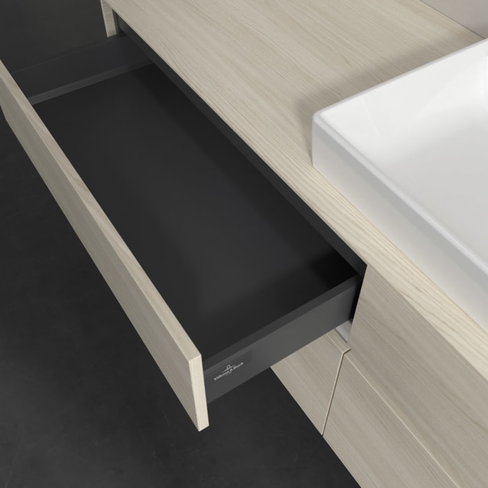 Villeroy & Boch Collaro Waschtischunterschrank 160 x 54,8 cm , mit LED-Beleuchtung, mit 4 Auszügen