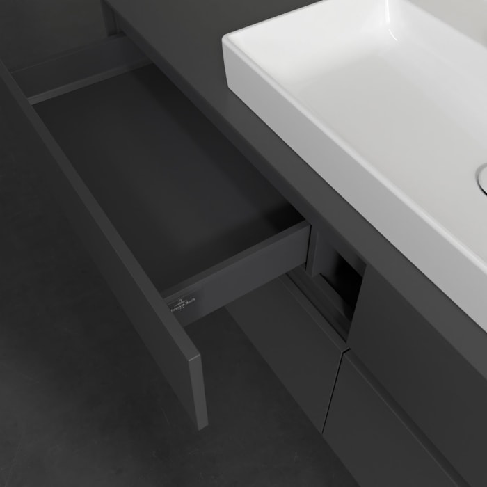 Villeroy & Boch Collaro Waschtischunterschrank 160 x 54,8 cm , mit LED-Beleuchtung, mit 4 Auszügen