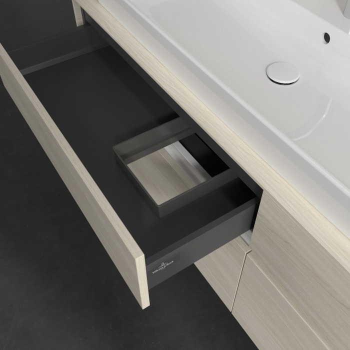 Villeroy & Boch Collaro Waschtischunterschrank 160 x 54,8 cm , mit LED-Beleuchtung, mit 4 Auszügen