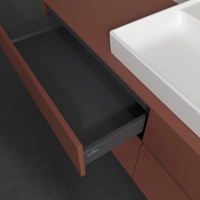 Villeroy & Boch Collaro Waschtischunterschrank 160 x 54,8 cm , mit LED-Beleuchtung, mit 4 Auszügen