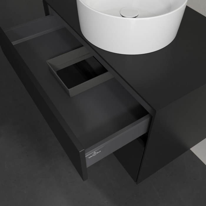 Villeroy & Boch Collaro Waschtischunterschrank 80 x 54,8 cm , mit LED-Beleuchtung, mit 2 Auszügen