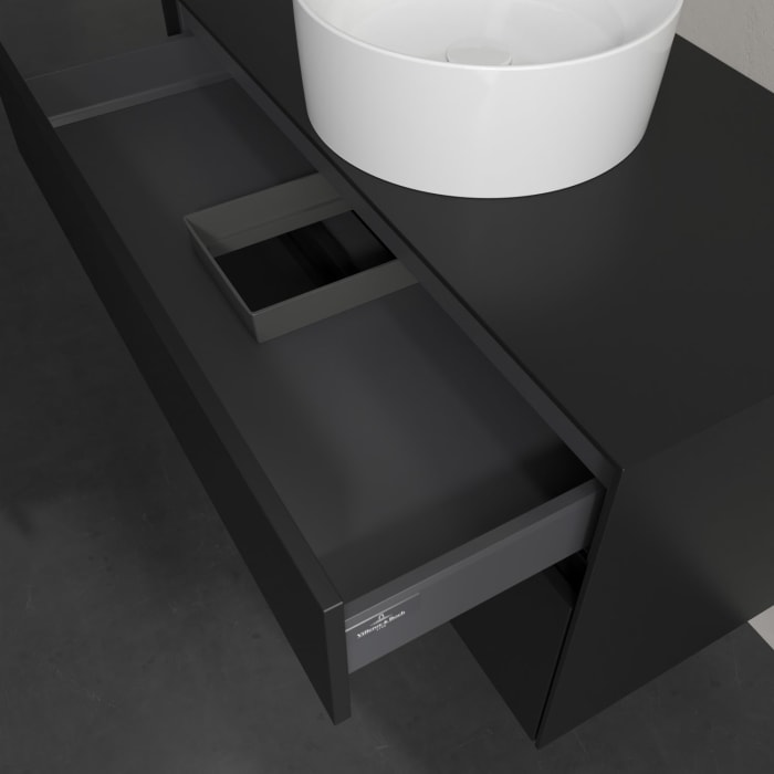 Villeroy & Boch Collaro Waschtischunterschrank 100 x 54,8 cm , mit LED-Beleuchtung, mit 2 Auszügen