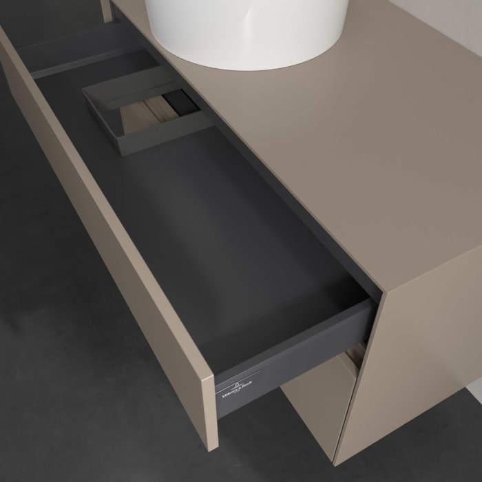 Villeroy & Boch Collaro Waschtischunterschrank 100 x 54,8 cm , mit LED-Beleuchtung, mit 2 Auszügen