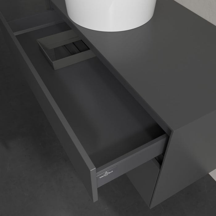 Villeroy & Boch Collaro Waschtischunterschrank 100 x 54,8 cm , mit LED-Beleuchtung, mit 2 Auszügen