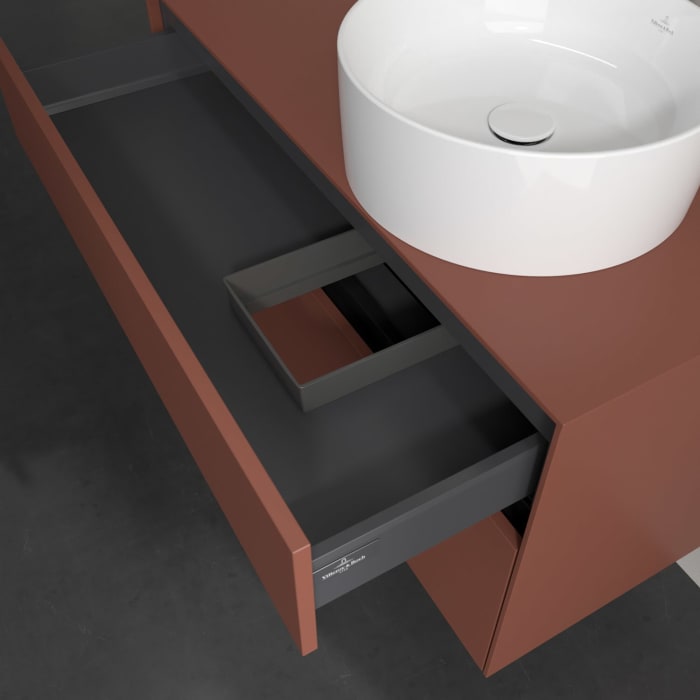 Villeroy & Boch Collaro Waschtischunterschrank 100 x 54,8 cm , mit LED-Beleuchtung, mit 2 Auszügen