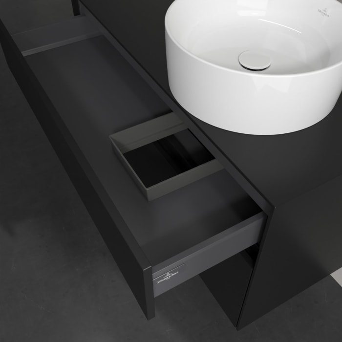 Villeroy & Boch Collaro Waschtischunterschrank 100 x 54,8 cm , mit LED-Beleuchtung, mit 2 Auszügen