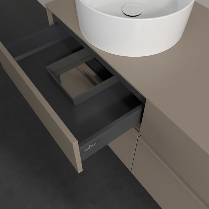 Villeroy & Boch Collaro Waschtischunterschrank 120 x 54,8 cm , mit LED-Beleuchtung, mit 4 Auszügen