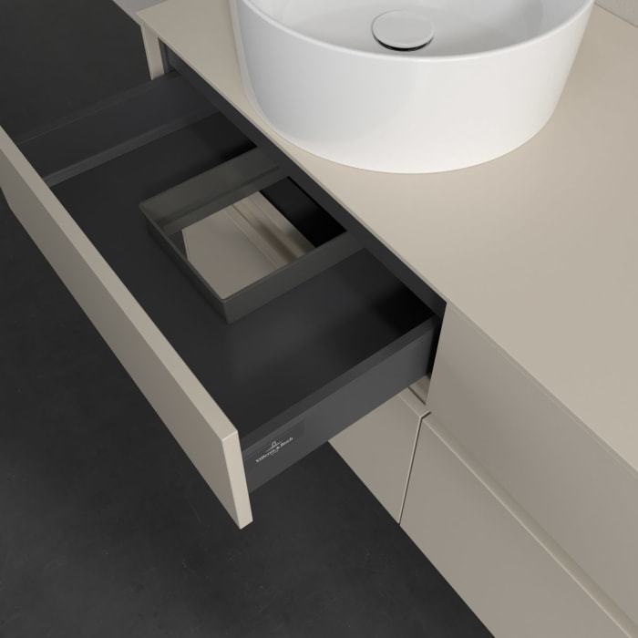 Villeroy & Boch Collaro Waschtischunterschrank 120 x 54,8 cm , mit LED-Beleuchtung, mit 4 Auszügen