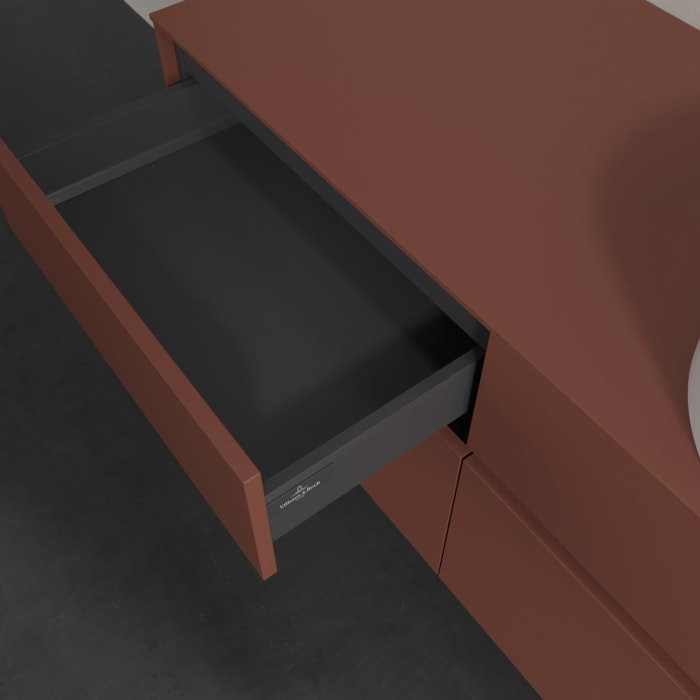 Villeroy & Boch Collaro Waschtischunterschrank 120 x 54,8 cm , mit LED-Beleuchtung, mit 4 Auszügen