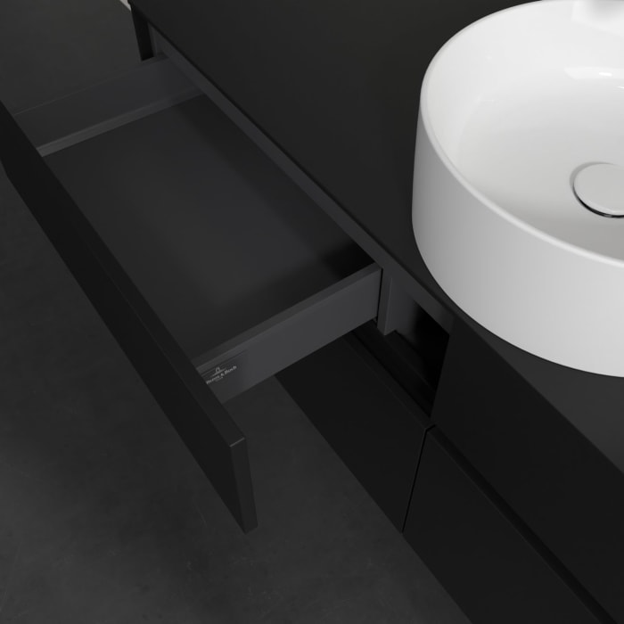 Villeroy & Boch Collaro Waschtischunterschrank 140 x 54,8 cm , mit LED-Beleuchtung, mit 4 Auszügen