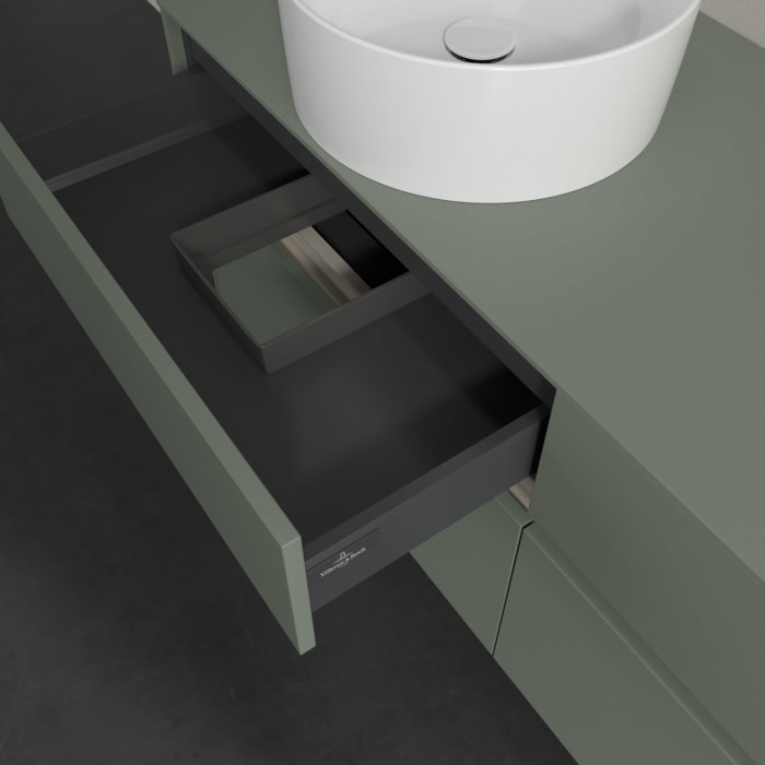 Villeroy & Boch Collaro Waschtischunterschrank 140 x 54,8 cm , mit LED-Beleuchtung, mit 4 Auszügen