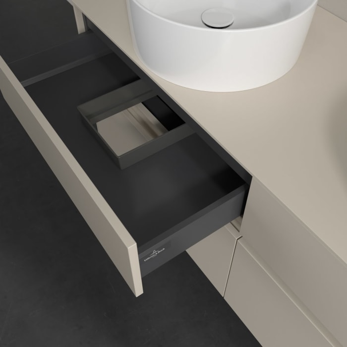 Villeroy & Boch Collaro Waschtischunterschrank 140 x 54,8 cm , mit LED-Beleuchtung, mit 4 Auszügen