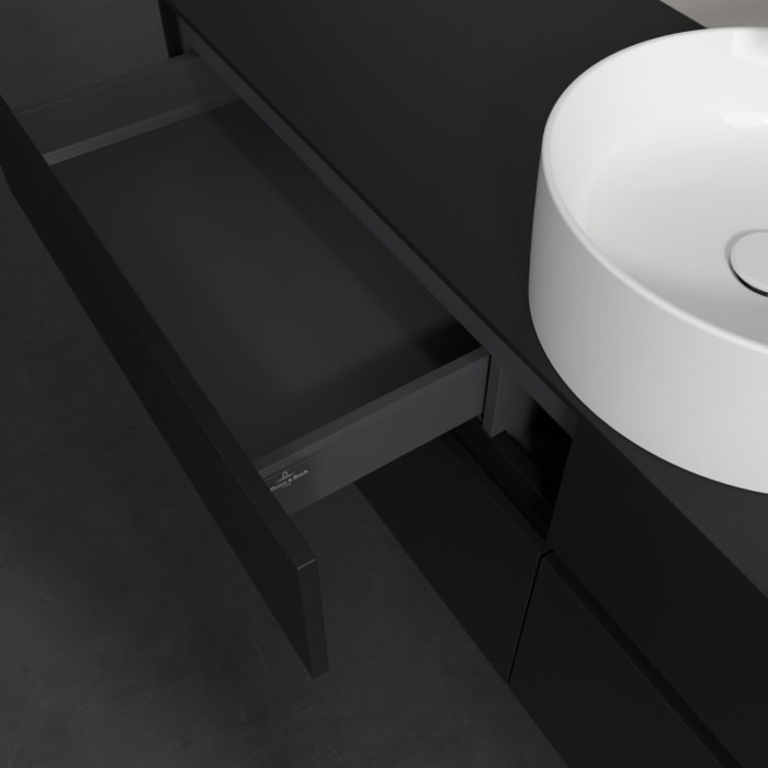 Villeroy & Boch Collaro Waschtischunterschrank 160 x 54,8 cm , mit LED-Beleuchtung, mit 4 Auszügen