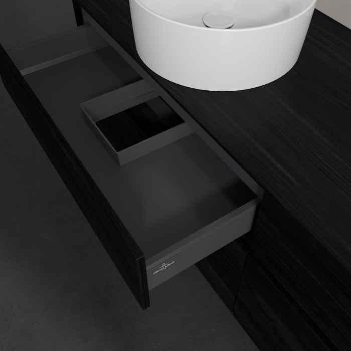 Villeroy & Boch Collaro Waschtischunterschrank 160 x 54,8 cm , mit LED-Beleuchtung, mit 4 Auszügen