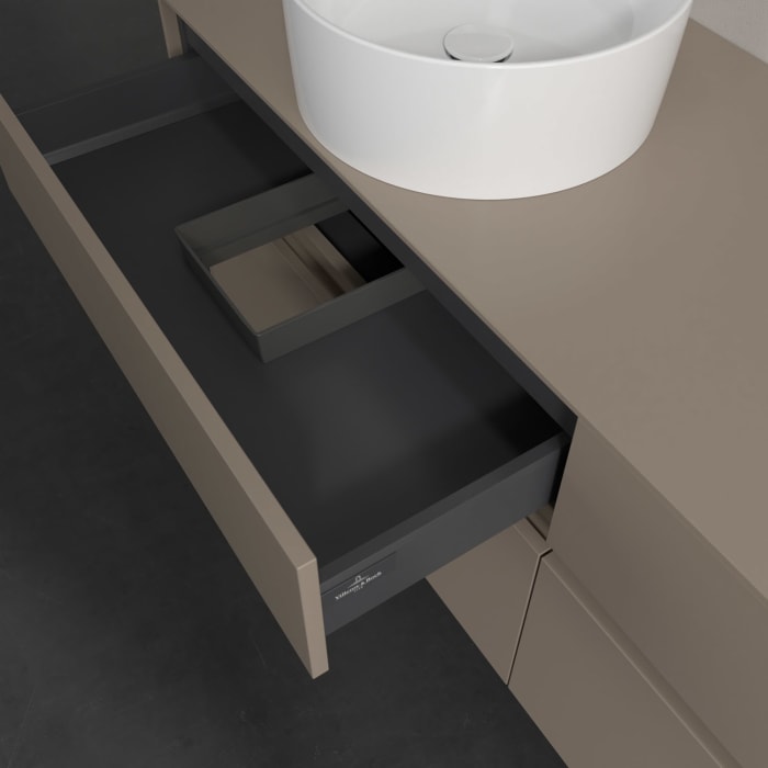 Villeroy & Boch Collaro Waschtischunterschrank 160 x 54,8 cm , mit LED-Beleuchtung, mit 4 Auszügen