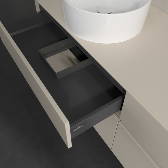 Villeroy & Boch Collaro Waschtischunterschrank 160 x 54,8 cm , mit LED-Beleuchtung, mit 4 Auszügen