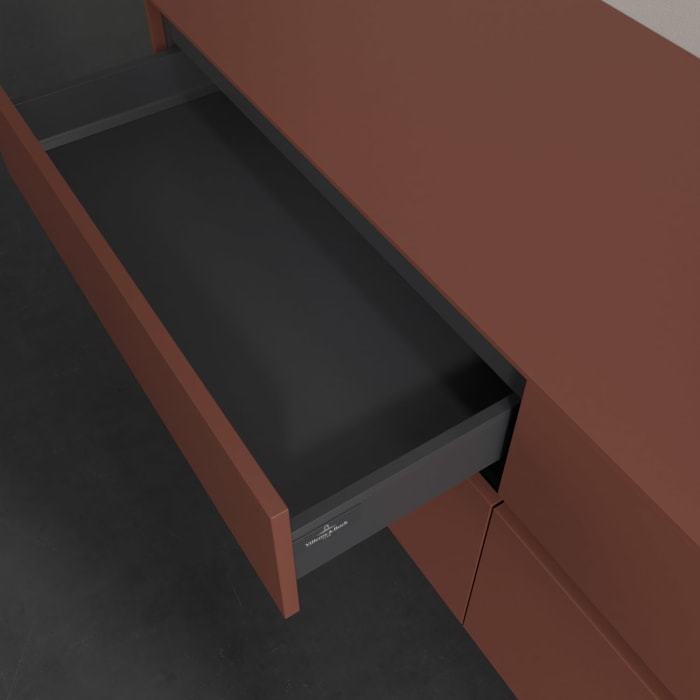 Villeroy & Boch Collaro Waschtischunterschrank 160 x 54,8 cm , mit LED-Beleuchtung, mit 4 Auszügen