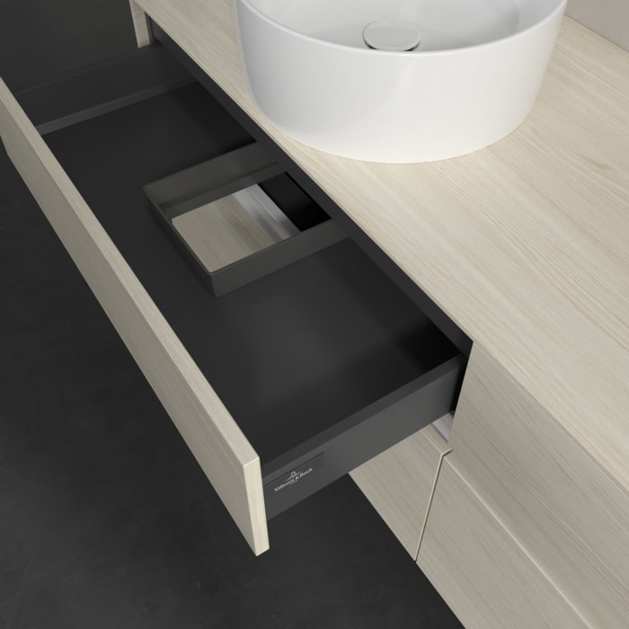 Villeroy & Boch Collaro Waschtischunterschrank 160 x 54,8 cm , mit LED-Beleuchtung, mit 4 Auszügen