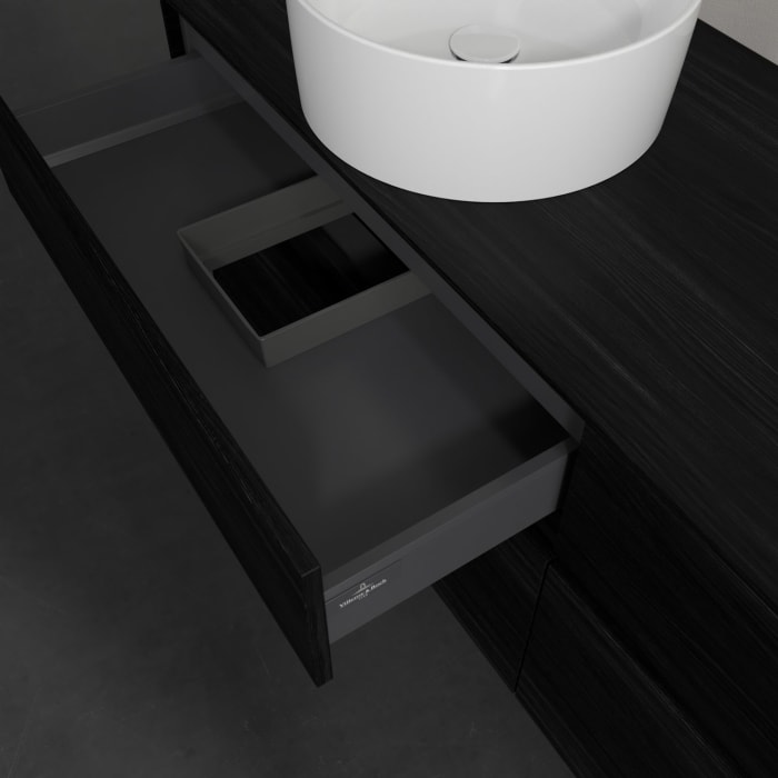 Villeroy & Boch Collaro Waschtischunterschrank 160 x 54,8 cm , mit LED-Beleuchtung, mit 4 Auszügen