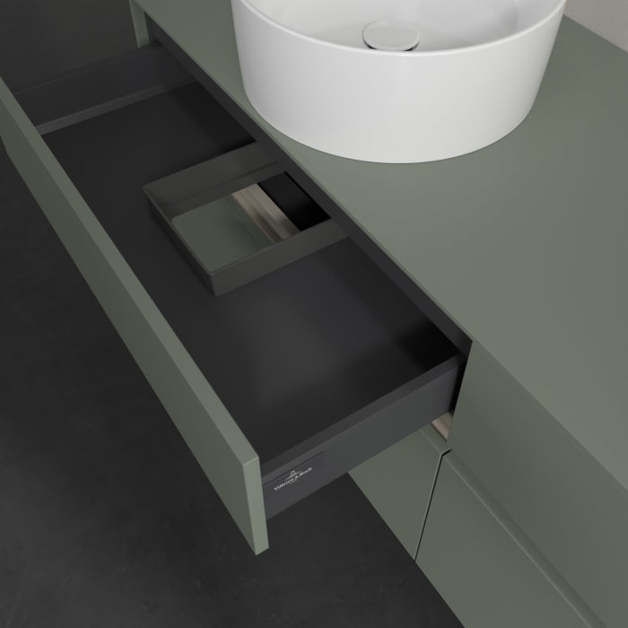 Villeroy & Boch Collaro Waschtischunterschrank 160 x 54,8 cm , mit LED-Beleuchtung, mit 4 Auszügen