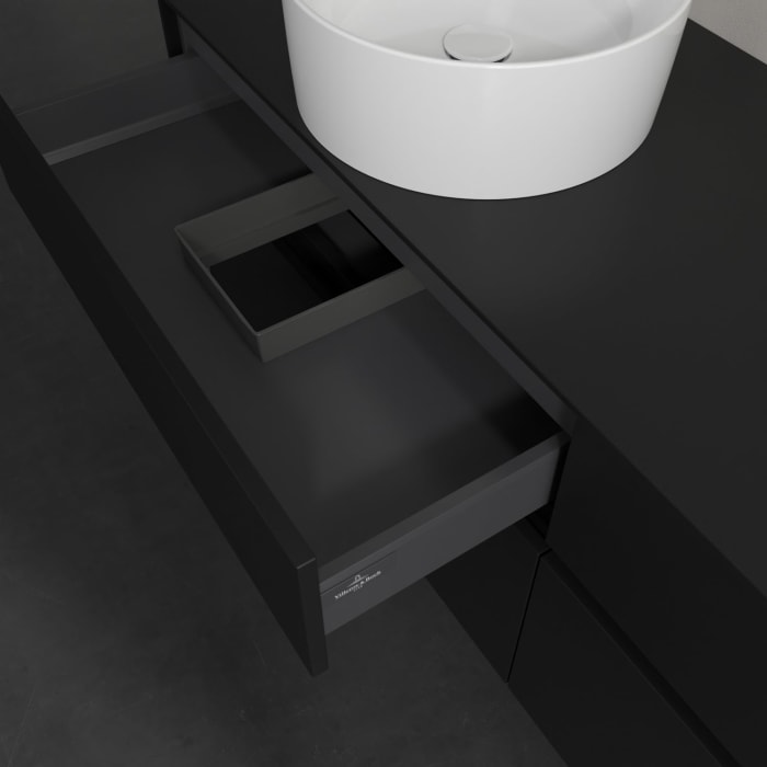 Villeroy & Boch Collaro Waschtischunterschrank 160 x 54,8 cm , mit LED-Beleuchtung, mit 4 Auszügen