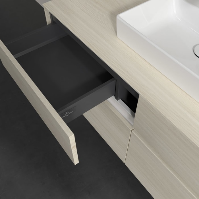 Villeroy & Boch Collaro Waschtischunterschrank 120 x 54,8 cm , mit LED-Beleuchtung, mit 4 Auszügen