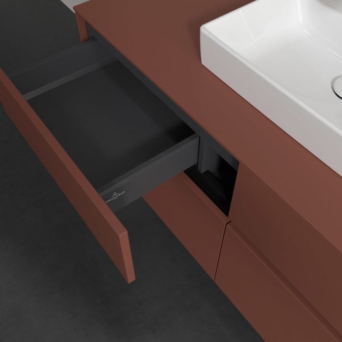 Villeroy & Boch Collaro Waschtischunterschrank 120 x 54,8 cm , mit LED-Beleuchtung, mit 4 Auszügen