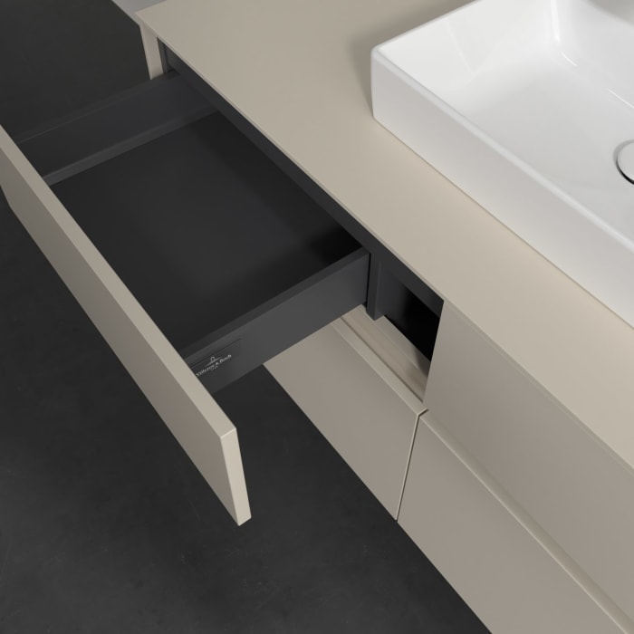 Villeroy & Boch Collaro Waschtischunterschrank 120 x 54,8 cm , mit LED-Beleuchtung, mit 4 Auszügen