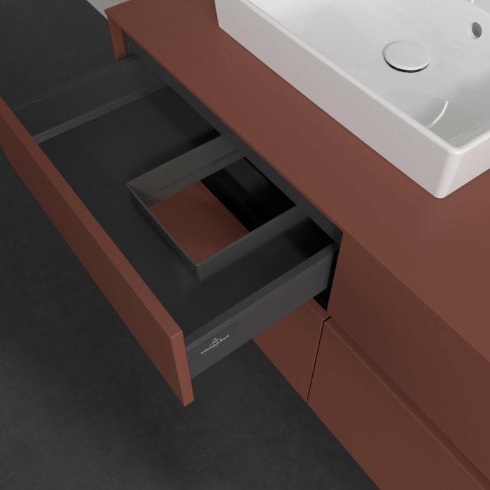 Villeroy & Boch Collaro Waschtischunterschrank 120 x 54,8 cm , mit LED-Beleuchtung, mit 4 Auszügen