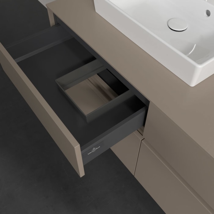 Villeroy & Boch Collaro Waschtischunterschrank 120 x 54,8 cm , mit LED-Beleuchtung, mit 4 Auszügen