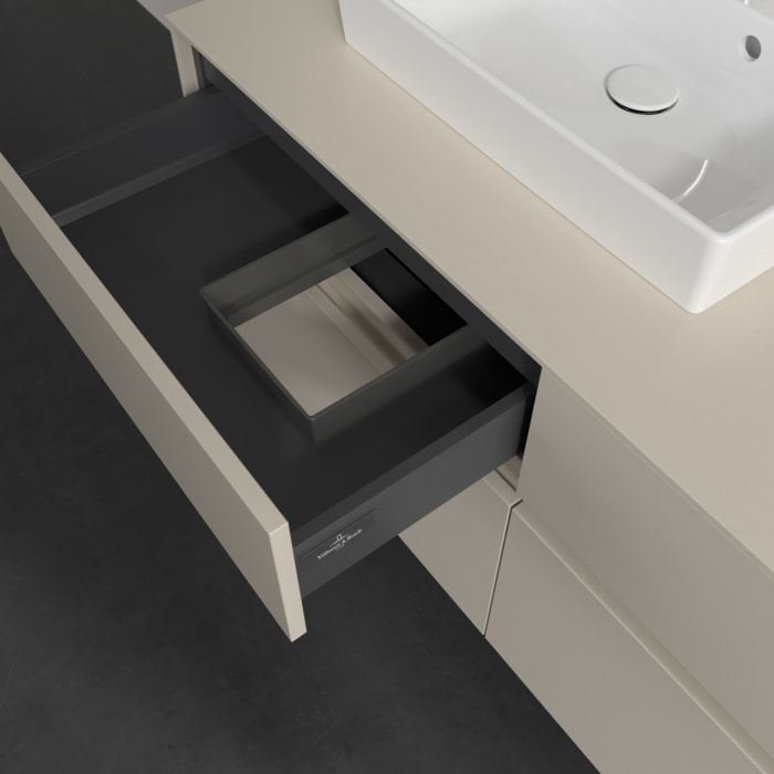 Villeroy & Boch Collaro Waschtischunterschrank 120 x 54,8 cm , mit LED-Beleuchtung, mit 4 Auszügen