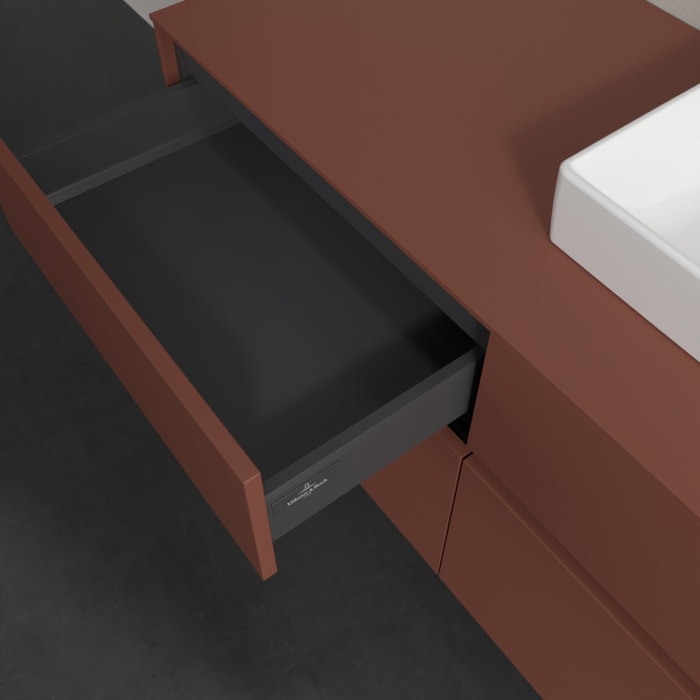 Villeroy & Boch Collaro Waschtischunterschrank 120 x 54,8 cm , mit LED-Beleuchtung, mit 4 Auszügen