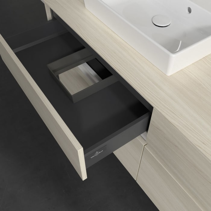 Villeroy & Boch Collaro Waschtischunterschrank 140 x 54,8 cm , mit LED-Beleuchtung, mit 4 Auszügen