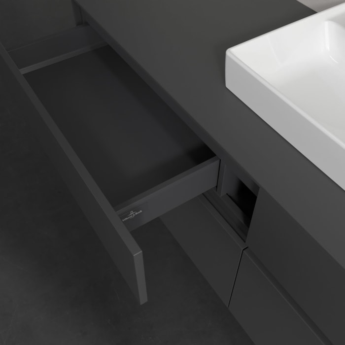 Villeroy & Boch Collaro Waschtischunterschrank 160 x 54,8 cm , mit LED-Beleuchtung, mit 4 Auszügen