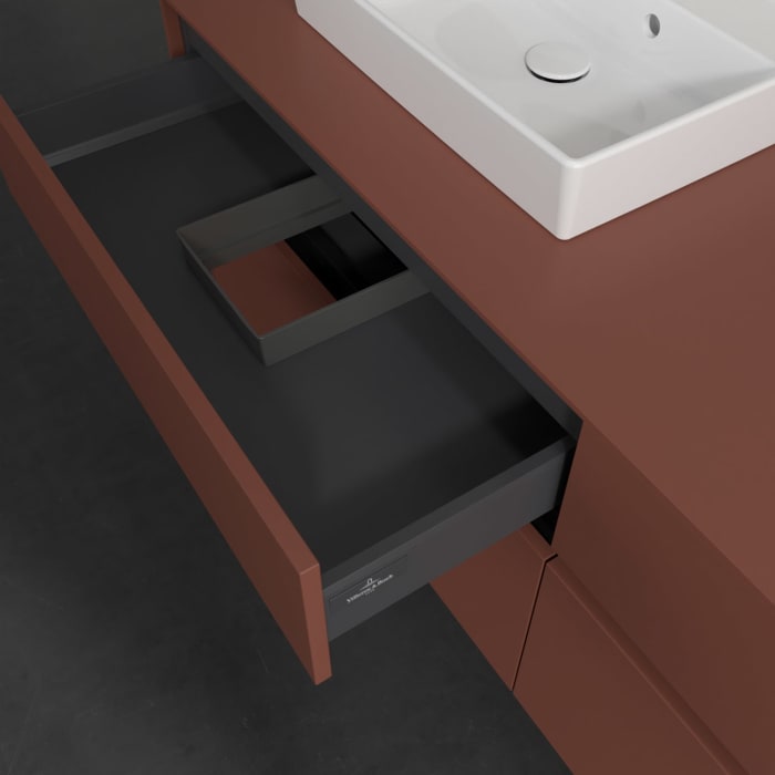 Villeroy & Boch Collaro Waschtischunterschrank 160 x 54,8 cm , mit LED-Beleuchtung, mit 4 Auszügen