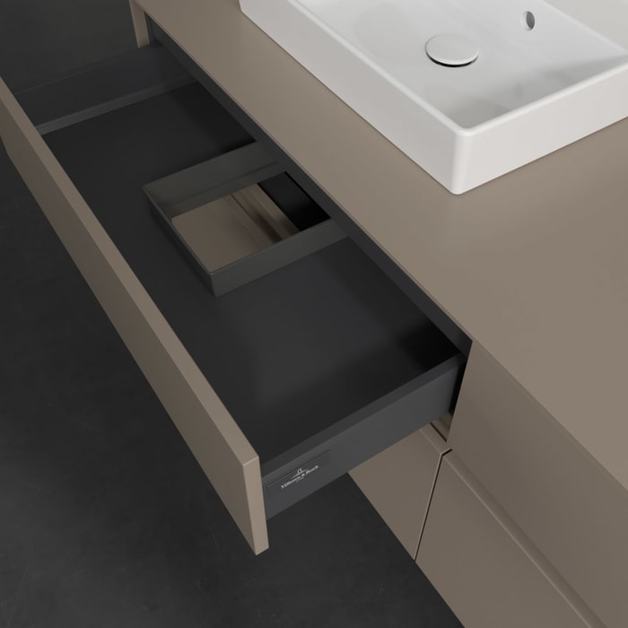 Villeroy & Boch Collaro Waschtischunterschrank 160 x 54,8 cm , mit LED-Beleuchtung, mit 4 Auszügen