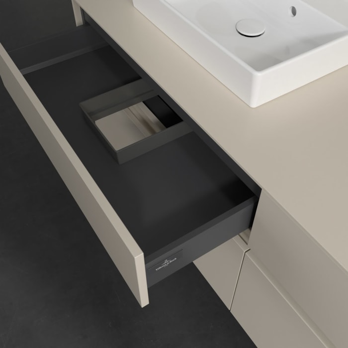 Villeroy & Boch Collaro Waschtischunterschrank 160 x 54,8 cm , mit LED-Beleuchtung, mit 4 Auszügen