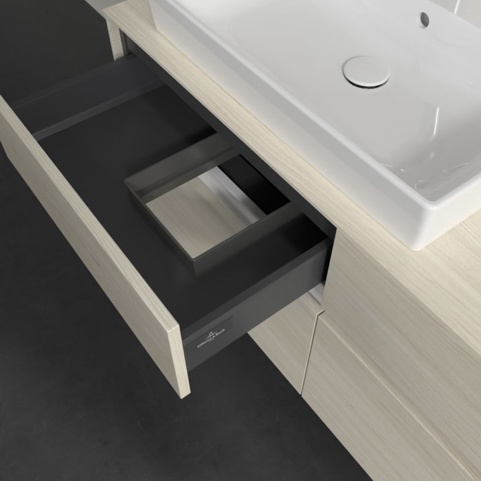 Villeroy & Boch Collaro Waschtischunterschrank 120 x 54,8 cm , mit LED-Beleuchtung, mit 4 Auszügen