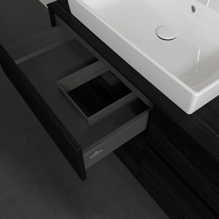 Villeroy & Boch Collaro Waschtischunterschrank 120 x 54,8 cm , mit LED-Beleuchtung, mit 4 Auszügen